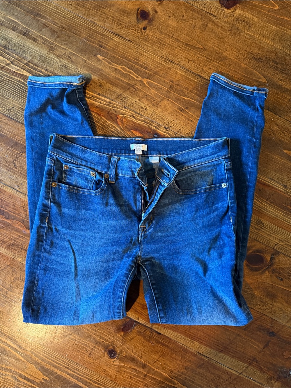 J. Crew Straight-Leg Blue Denim Jeans